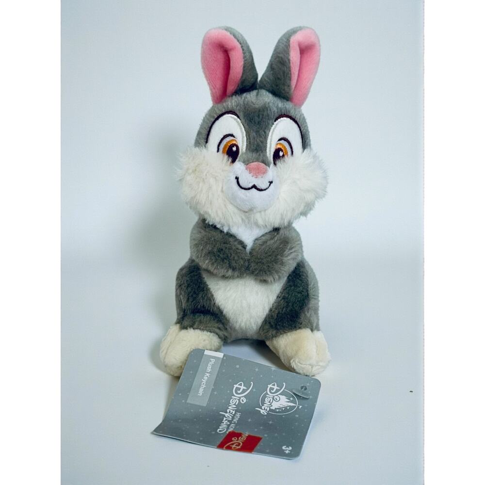 Disney Bambi Thumper Plush Keychain Disneyland Hong Kong NWT